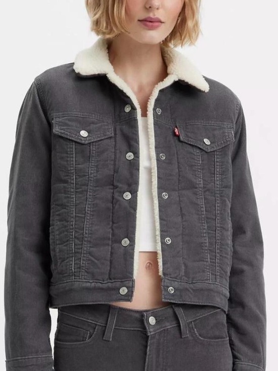 Levi's Jackets & Blazers - Levi’s Original Sherpa Trucker Jacket Gray Denim S